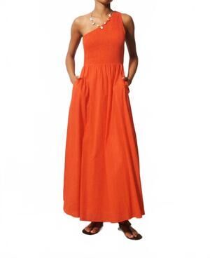 NEW FRNCH liberatore maxi dress in orange